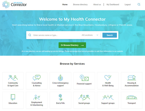 Link to My Health Connector website